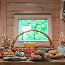 Glampingová snídaně