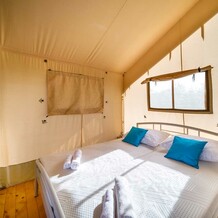 Pohodlné postele v glampingu