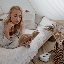 Interiér glampingového stanu