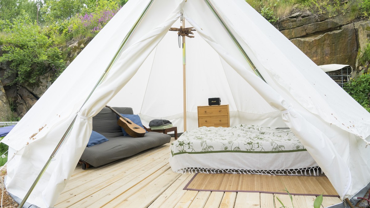 Neobvyklé ubytování v bývalém pískovcovém lomu