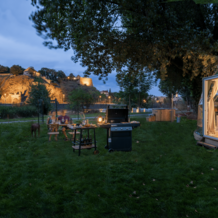 Večerní grilování s výhledem